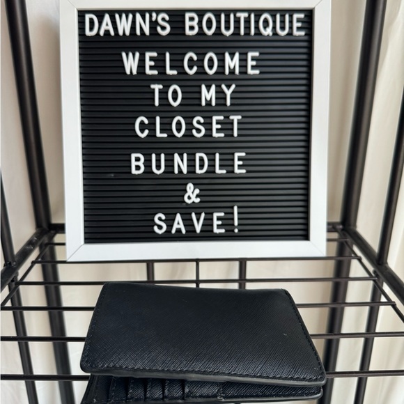 Black Michael Kors Wallet. L 5 1/4” W 1 1/2” H 4” - Picture 2 of 5